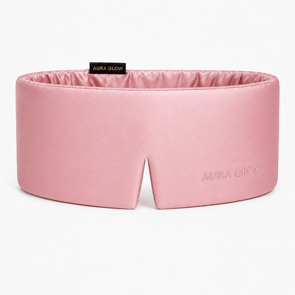 Aura Glow™ Blackout Silk Sleep Mask – Deep Rest & Total Light Blocking Comfort