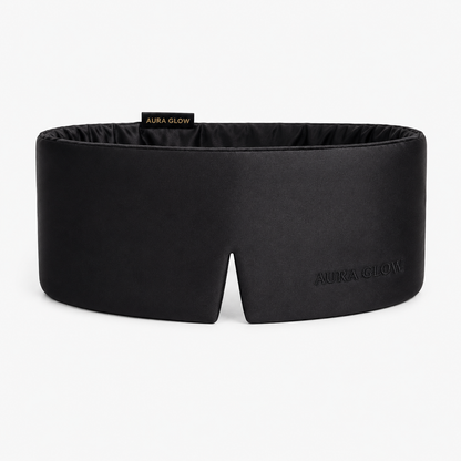 Aura Glow™ Blackout Silk Sleep Mask – Deep Rest & Total Light Blocking Comfort