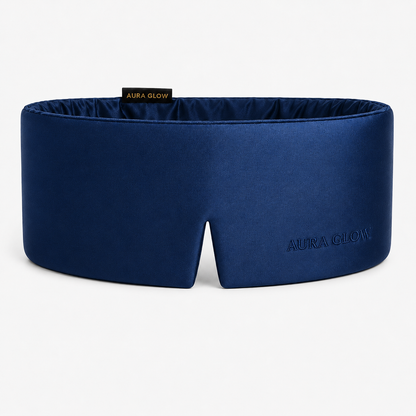 Aura Glow™ Blackout Silk Sleep Mask – Deep Rest & Total Light Blocking Comfort
